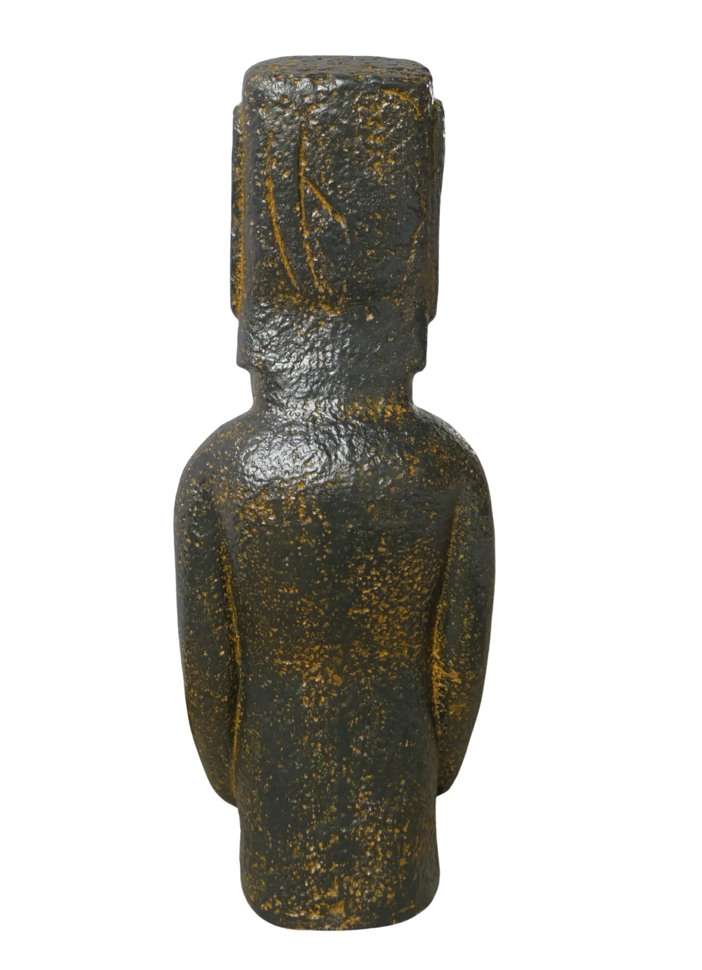 Artikelbild 3 des Artikels “Moai-Ganzkörperfigur, 81 cm hoch | GRC (Fasersteinguss), Kupferfinish “